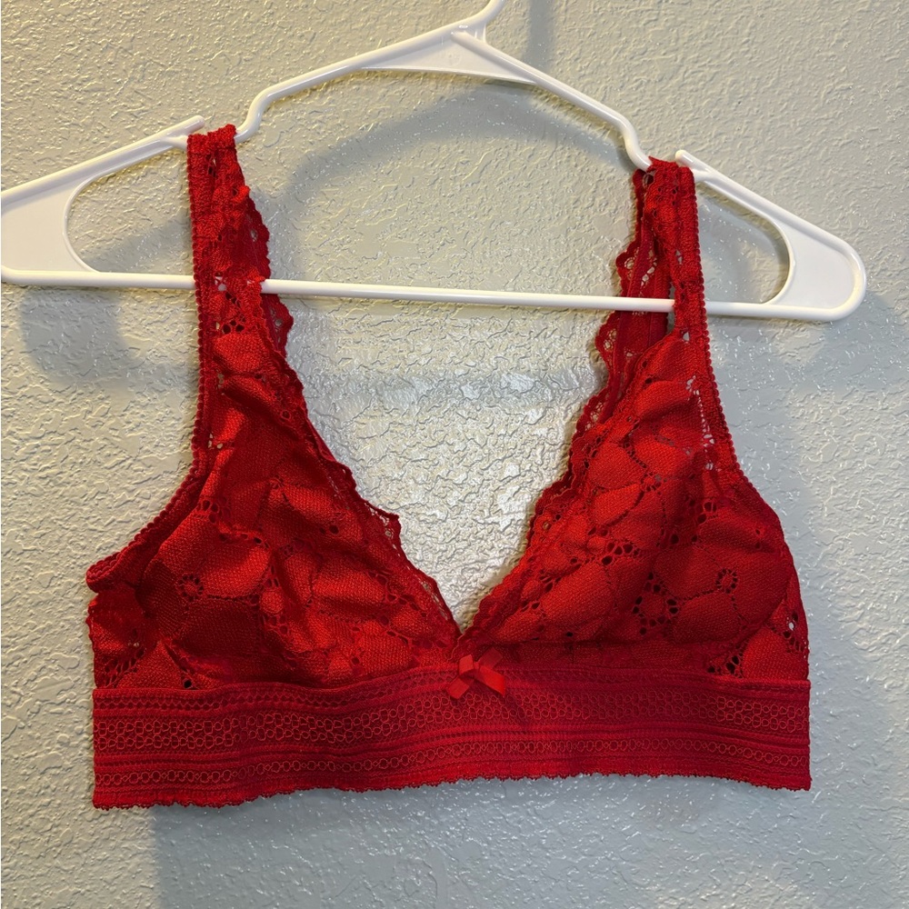 Aerie xs red bralette